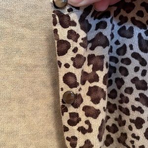 Leopard print cardigan